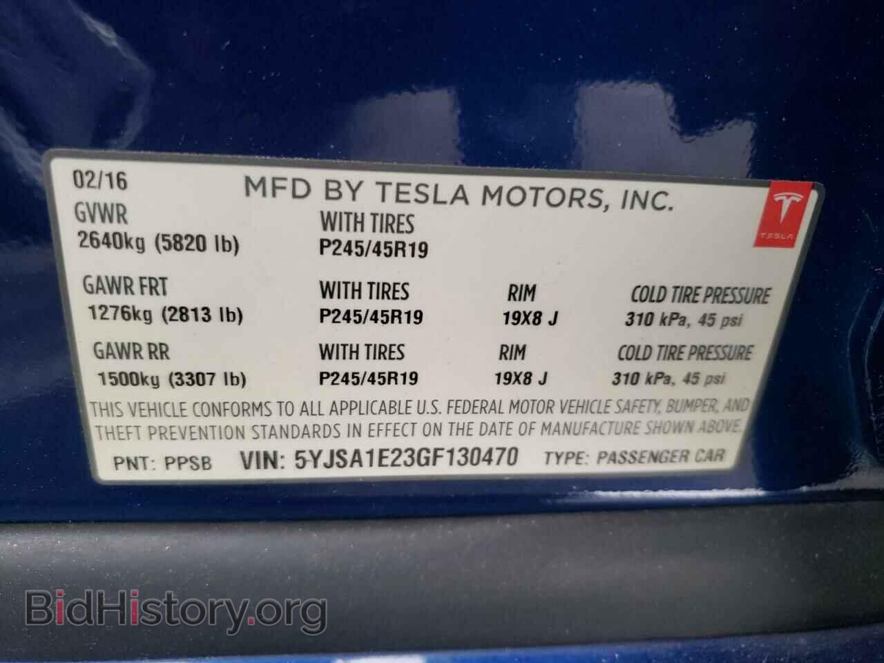 2016 TESLA MODEL S - VIN: 5YJSA1E23GF130470 - Photo 10