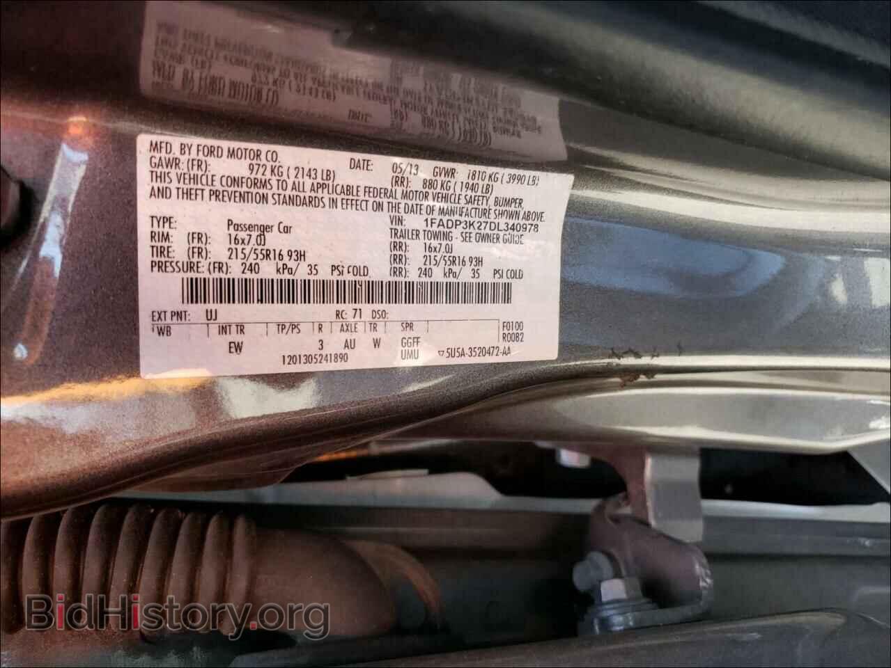 2013 FORD FOCUS - VIN: 1FADP3K27DL340978 - Photo 10