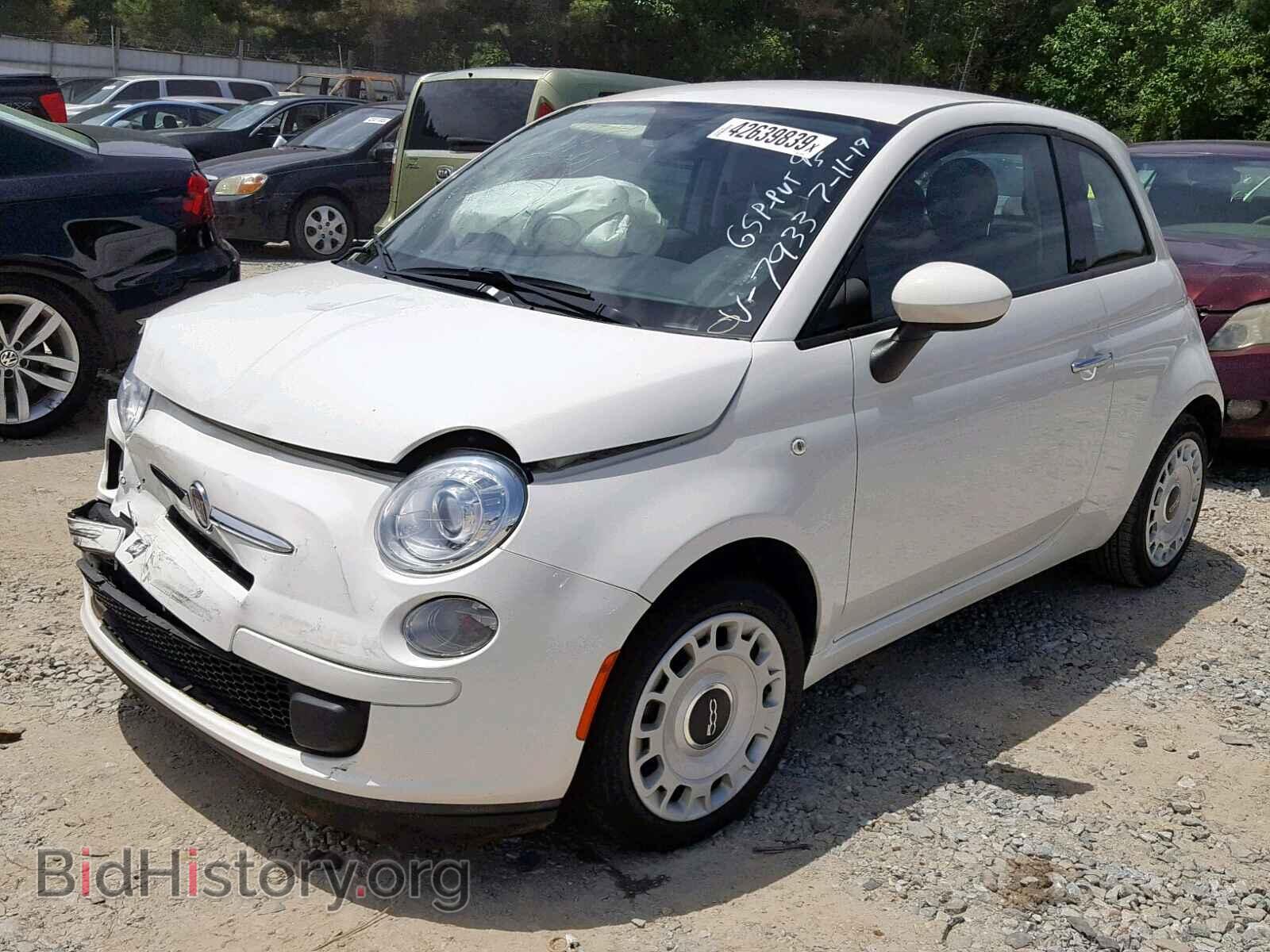 2015 FIAT 500 - VIN: 3C3CFFAR0FT607933 - Фото 2