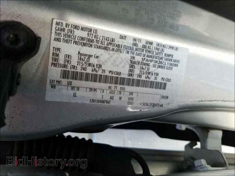 2012 FORD FOCUS - VIN: 1FAHP3K28CL136089 - Photo 10