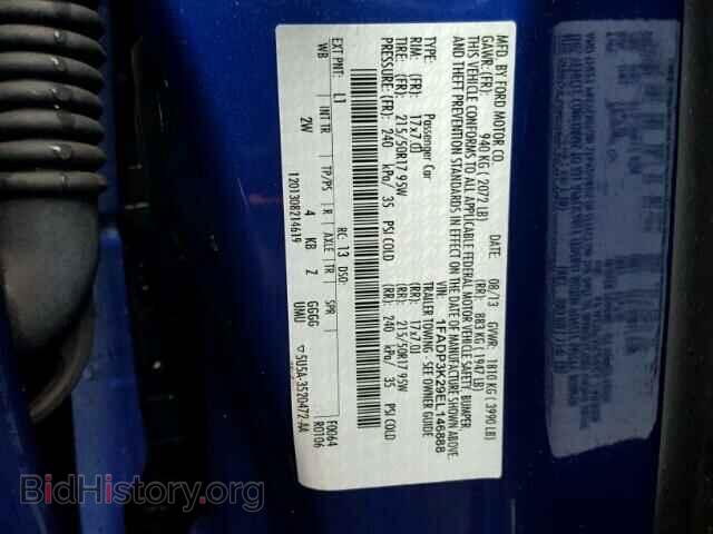 2014 FORD FOCUS - VIN: 1FADP3K29EL146888 - Фото 10