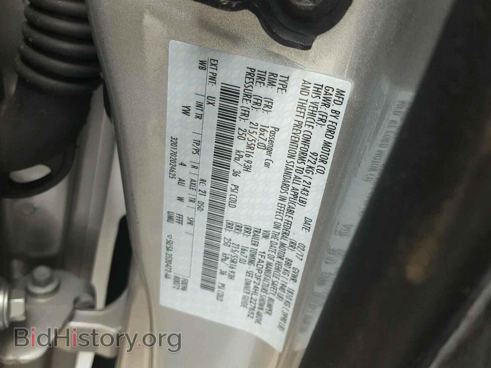 2017 FORD FOCUS SE - VIN: 1FADP3F24HL227652 - Фото 10