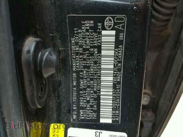2011 TOYOTA COROLLA - VIN: 2T1BU4EEXBC623093 - Фото 10