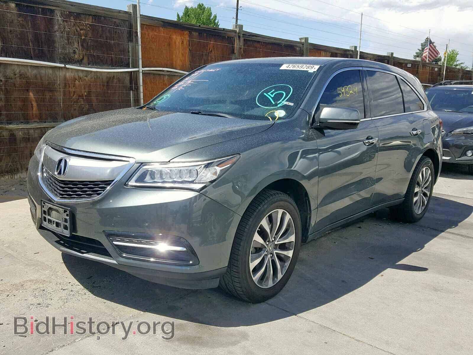 2014 ACURA MDX - VIN: 5FRYD4H61EB032132 - Фото 2