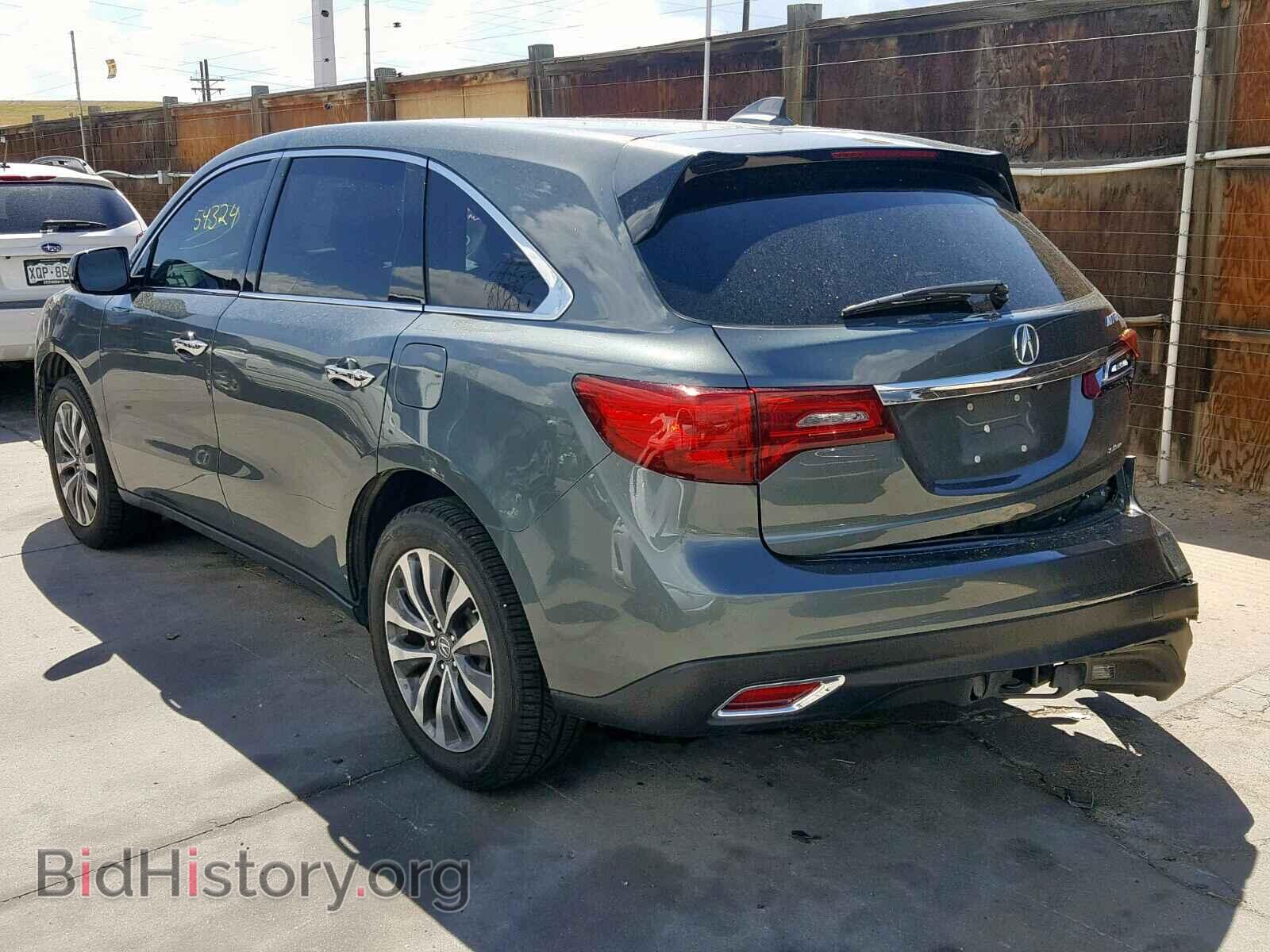 2014 ACURA MDX - VIN: 5FRYD4H61EB032132 - Фото 3