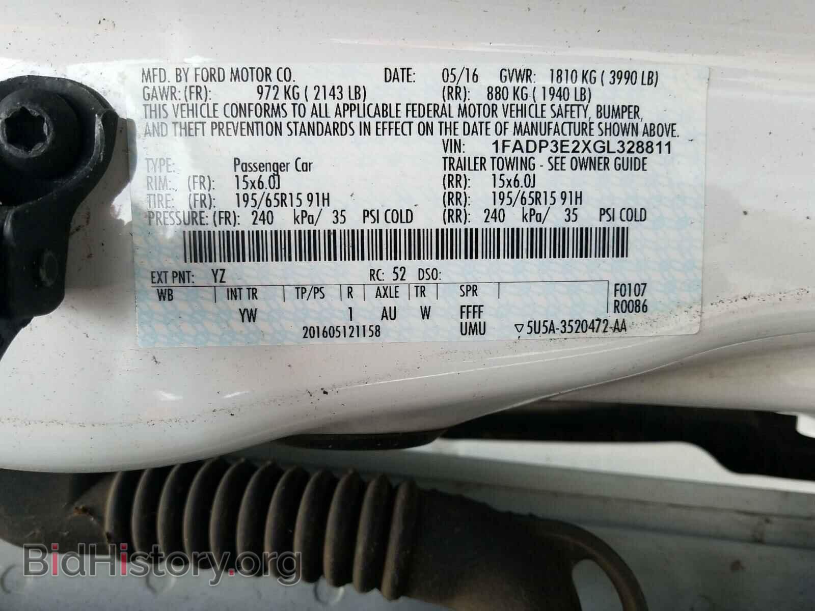2016 FORD FOCUS - VIN: 1FADP3E2XGL328811 - Photo 10