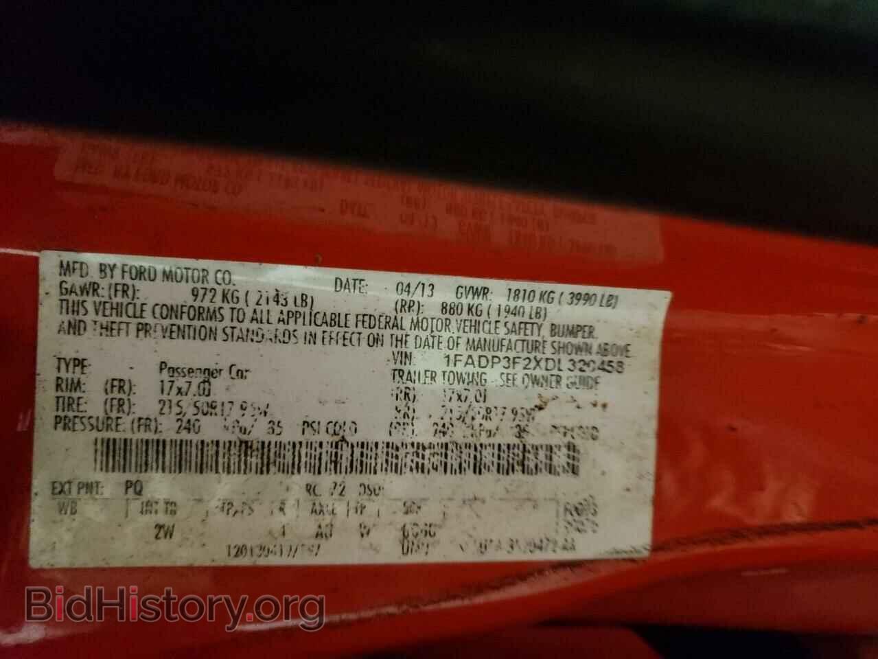 2013 FORD FOCUS - VIN: 1FADP3F2XDL320458 - Фото 10