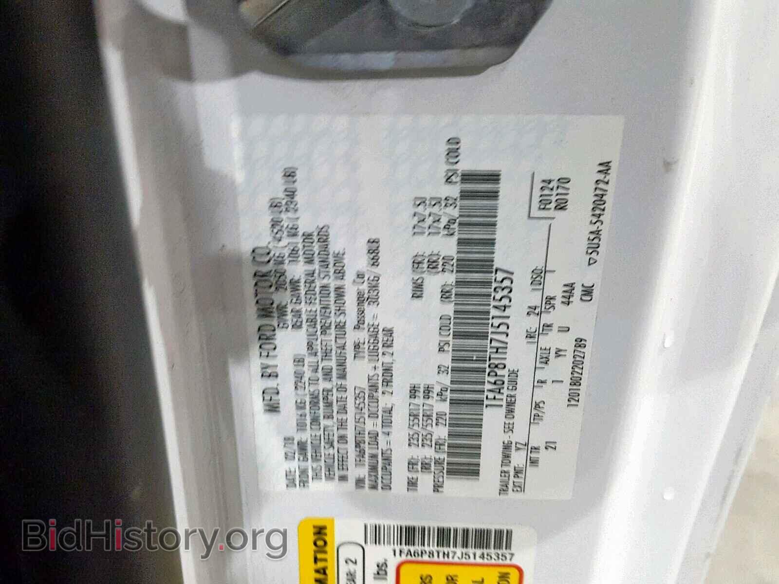 2018 FORD MUSTANG - VIN: 1FA6P8TH7J5145357 - Фото 10
