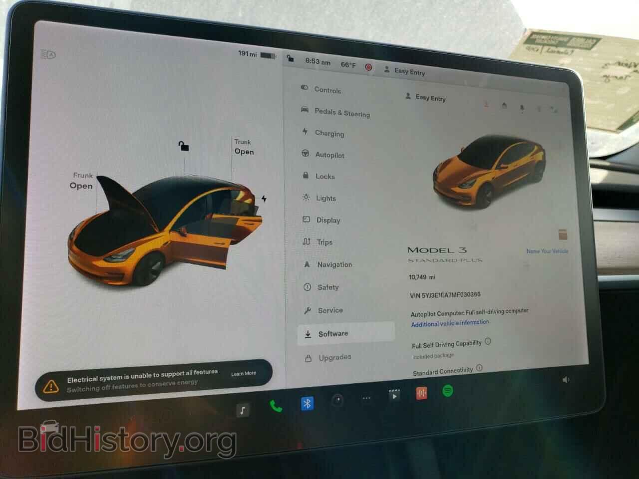 2021 TESLA MODEL 3 - VIN: 5YJ3E1EA7MF030366 - Photo 9