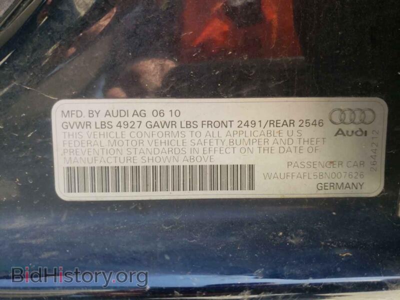 2011 Audi A4 (VIN WAUFFAFL5BN007626) — фото 10 из 10