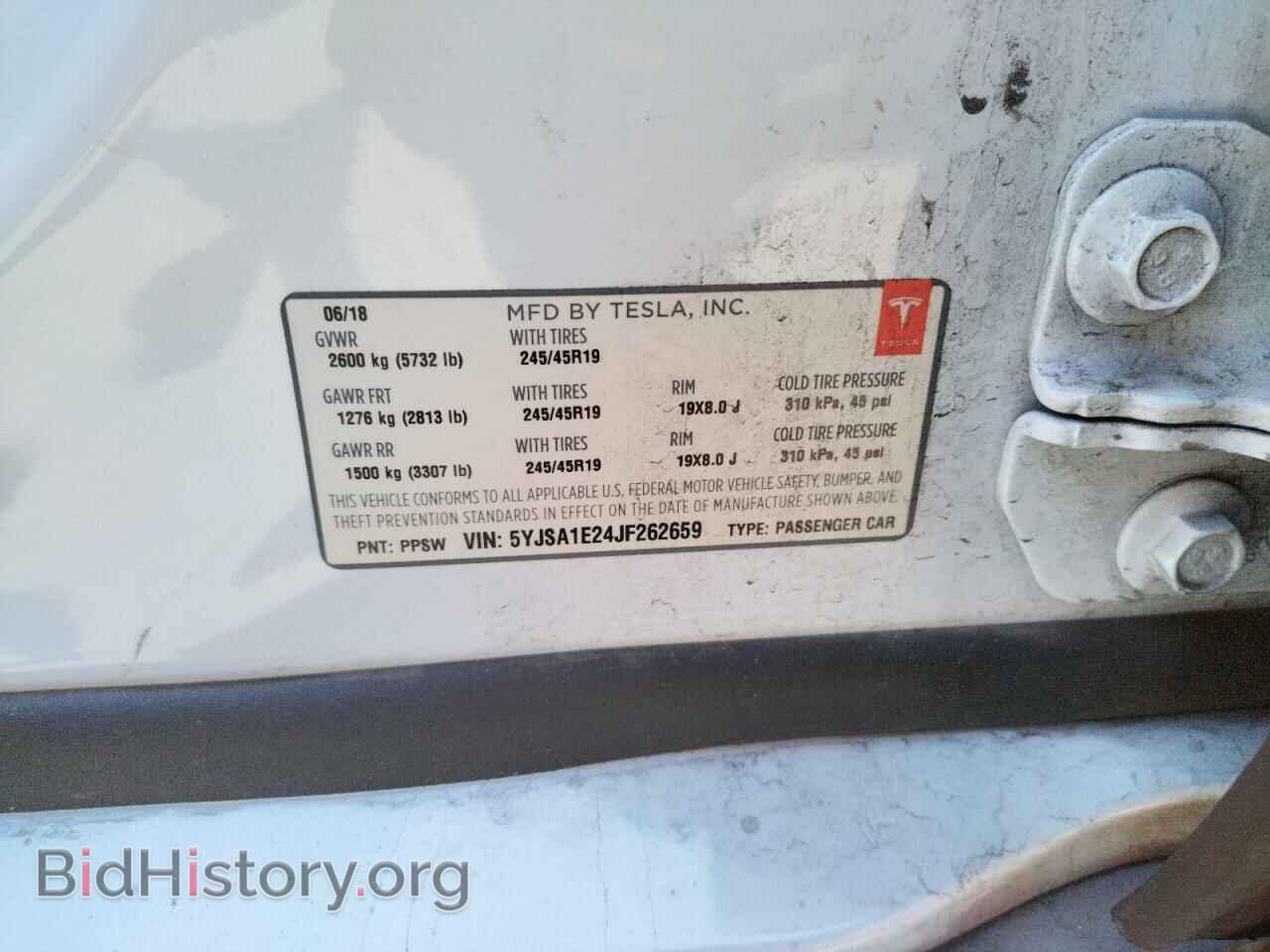 2018 TESLA MODEL S - VIN: 5YJSA1E24JF262659 - Photo 10