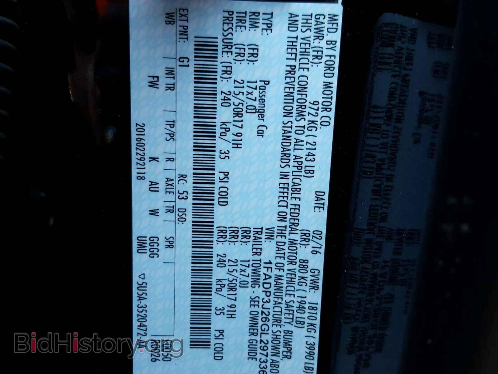 2016 FORD FOCUS - VIN: 1FADP3J26GL297336 - Photo 10