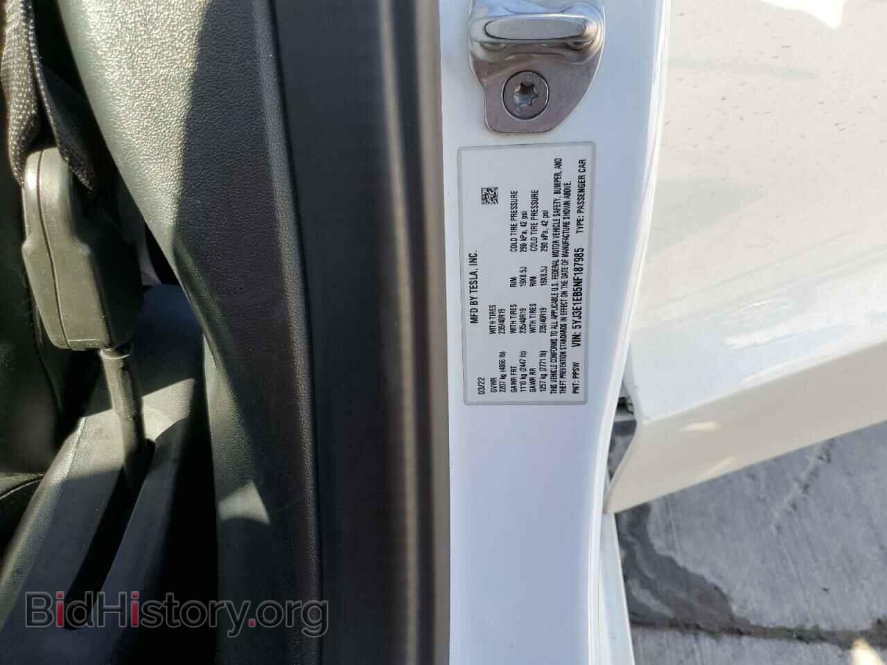 2022 TESLA MODEL 3 - VIN: 5YJ3E1EB5NF187985 - Photo 13
