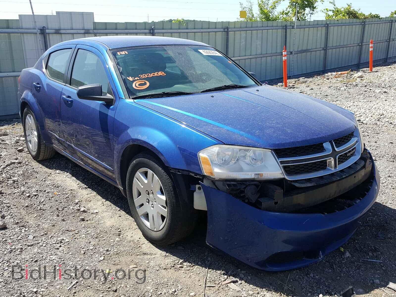 Photo 1C3CDZAB0CN323028 - DODGE AVENGER 2012
