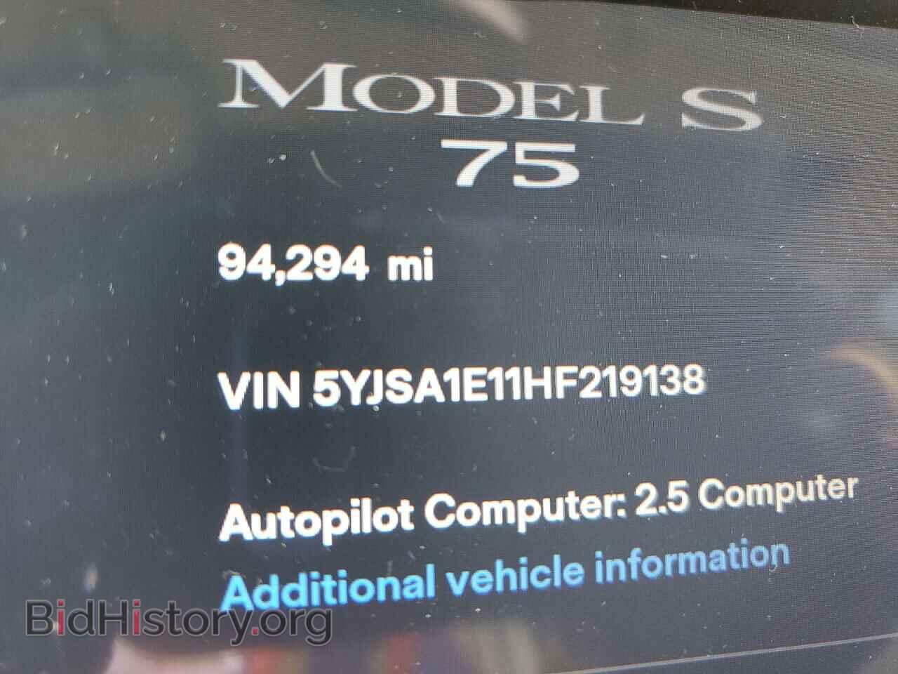 2017 TESLA MODEL S - VIN: 5YJSA1E11HF219138 - Photo 9