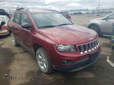 2015 Jeep COMPASS Compass SP, red — VIN 1C4NJCBA7FD185319, Copart