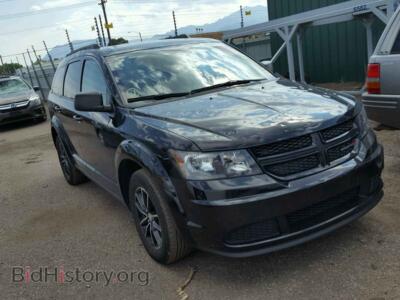 2017 Dodge JOURNEY SE, черный — VIN 3C4PDCAB0HT604960, Copart