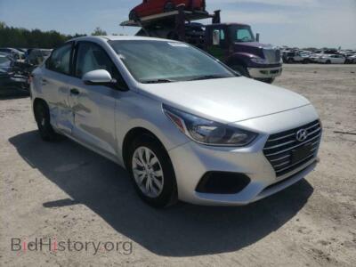 2019 Hyundai ACCENT Accent SE, silver — VIN 3KPC24A39KE079895, Copart