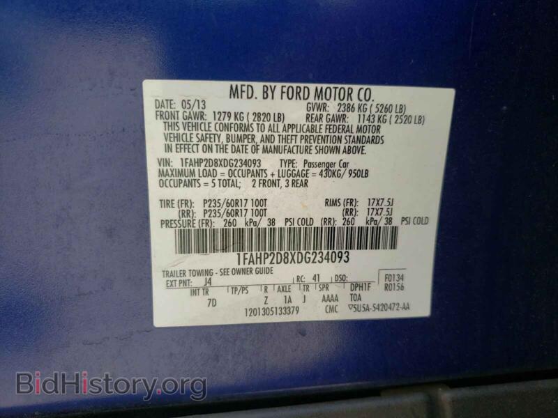 2013 Ford TAURUS (VIN 1FAHP2D8XDG234093) — photo 10 of 10