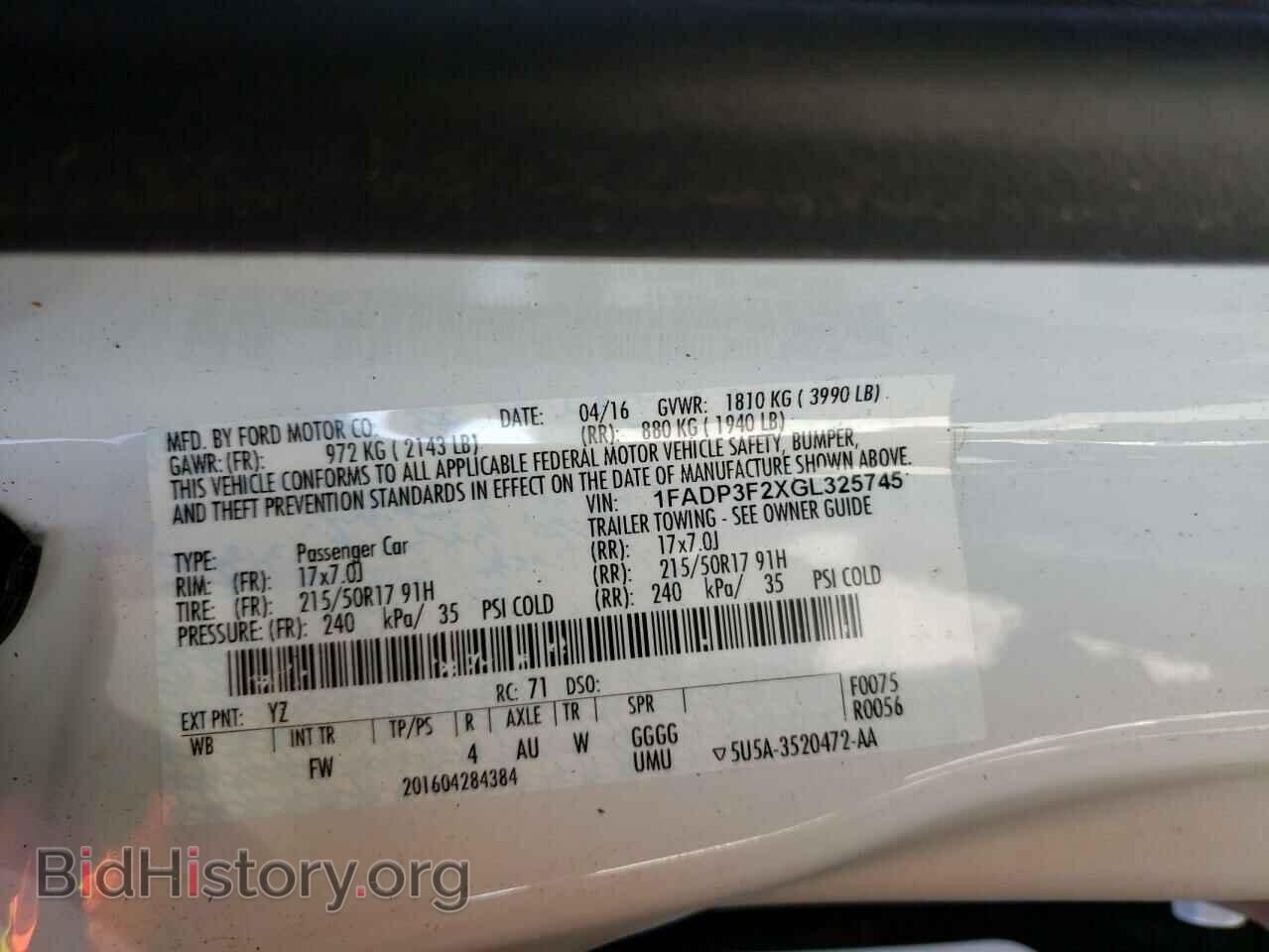 2016 FORD FOCUS - VIN: 1FADP3F2XGL325745 - Photo 12