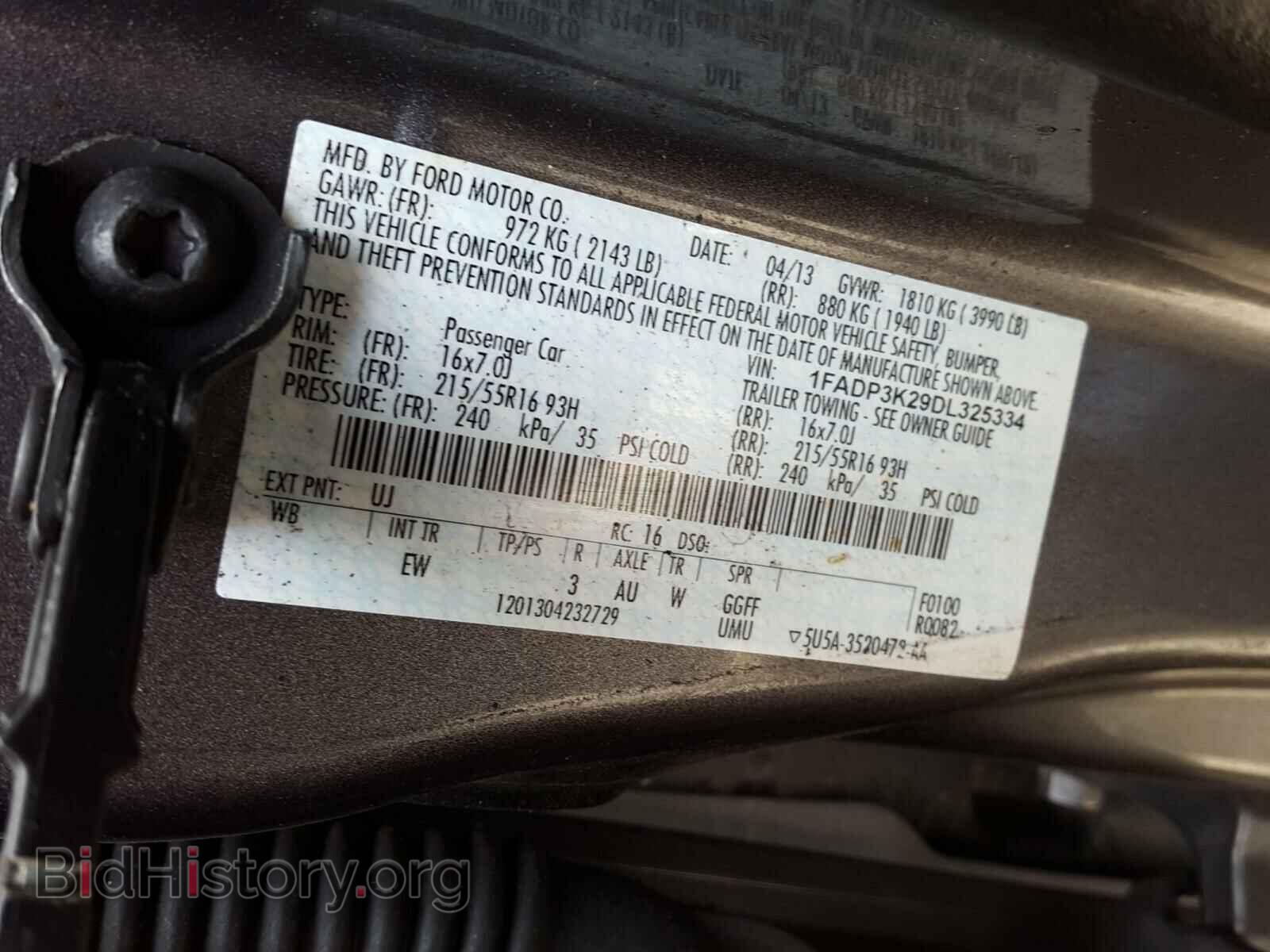 2013 FORD FOCUS - VIN: 1FADP3K29DL325334 - Photo 10