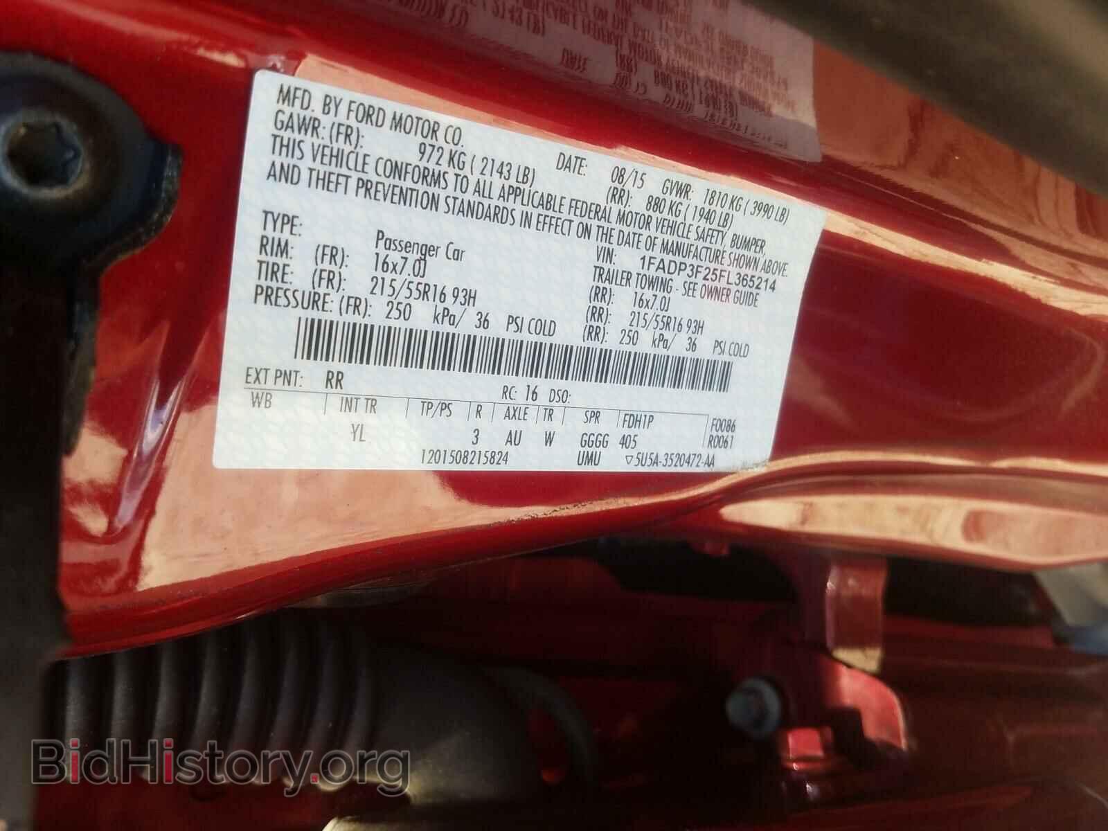 2015 FORD FOCUS - VIN: 1FADP3F25FL365214 - Photo 10