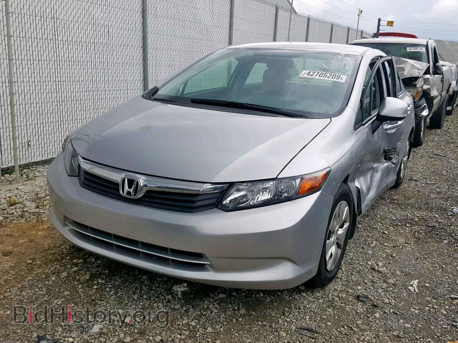 2012 HONDA CIVIC LX - VIN: 19XFB2F56CE087420 - Фото 2