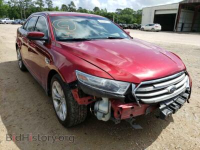 2013 Ford TAURUS Taurus SEL, red — VIN 1FAHP2E87DG114377, Copart