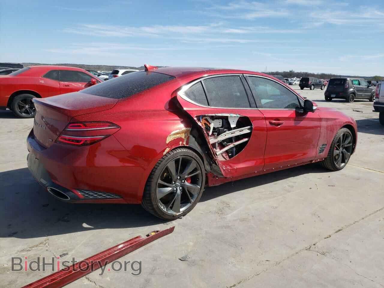 2022 GENESIS G70 BASE - VIN: KMTG54TE8NU100167 - Фото 3