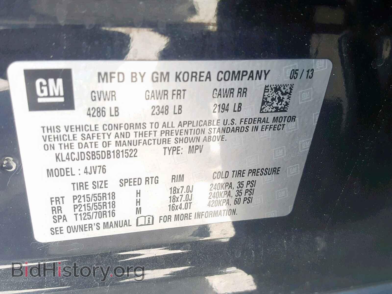 2013 BUICK ENCORE PRE - VIN: KL4CJDSB5DB181522 - Photo 10