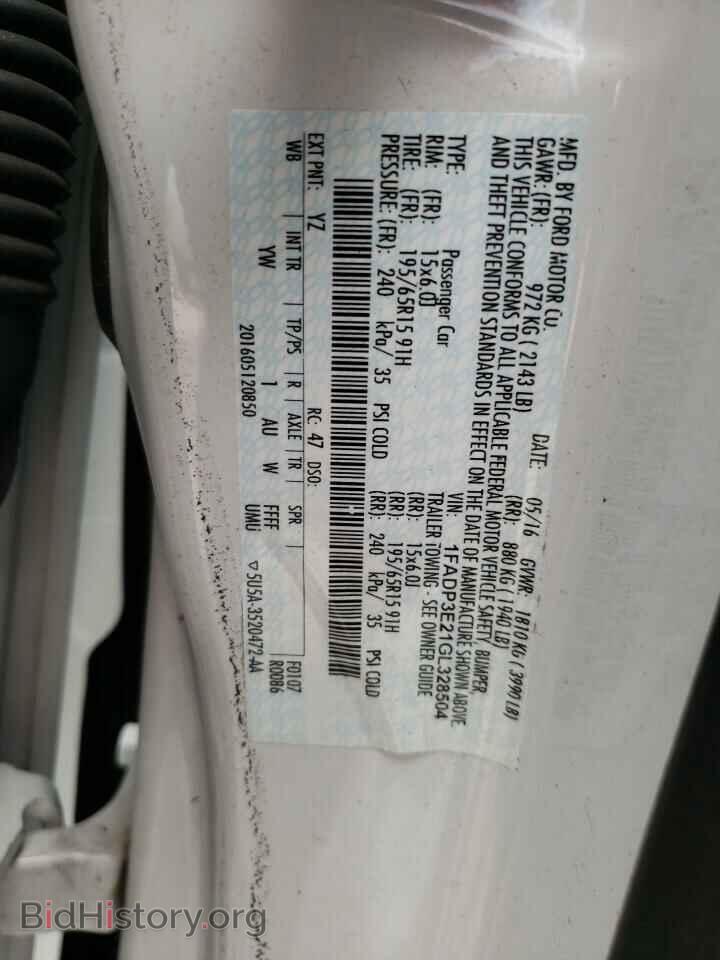 2016 FORD FOCUS - VIN: 1FADP3E21GL328504 - Photo 10