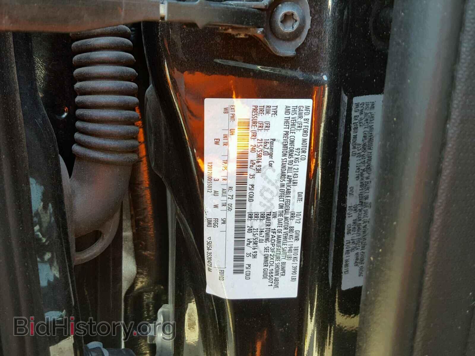2013 FORD FOCUS - VIN: 1FADP3F2XDL165071 - Photo 10