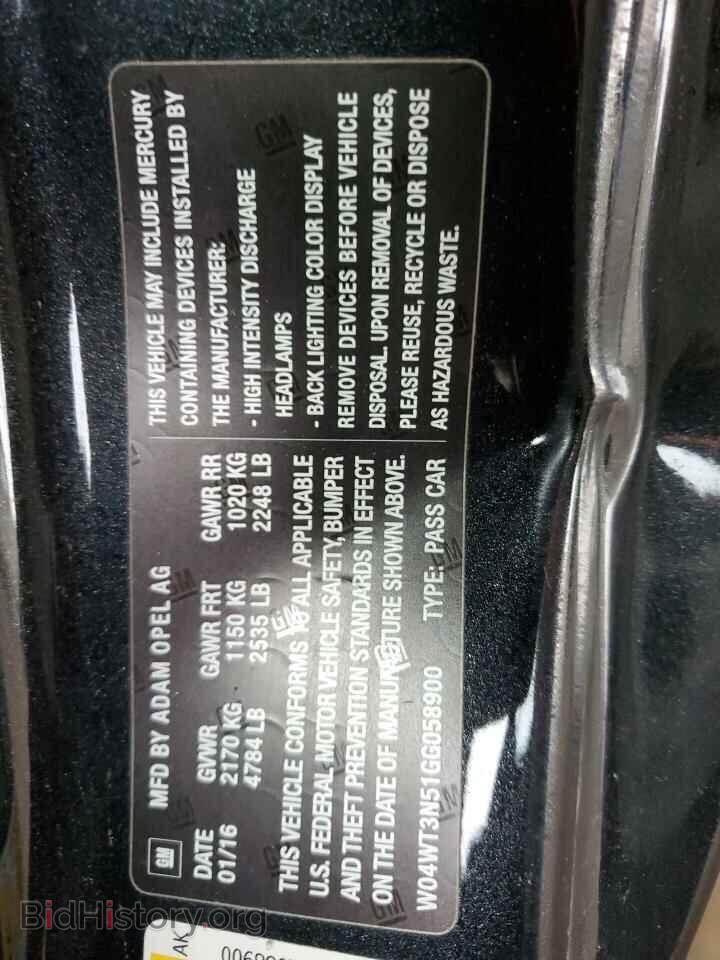 2016 BUICK CASCADA - VIN: W04WT3N51GG058900 - Фото 12