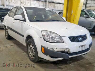 2007 Kia RIO BASE, белый — VIN KNADE123776269309, Copart