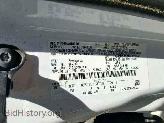 2014 FORD FOCUS SE - VIN: 1FADP3F26EL272040 - Фото 10