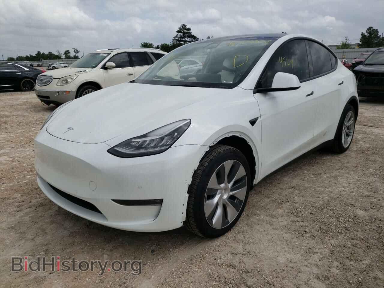 2022 TESLA MODEL Y - VIN: 7SAYGDEE1NF319963 - Фото 2