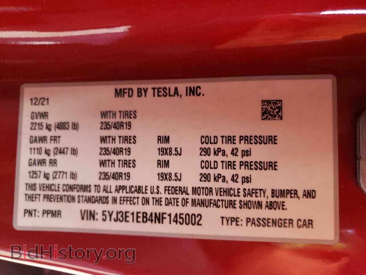 2022 TESLA MODEL 3 - VIN: 5YJ3E1EB4NF145002 - Photo 10