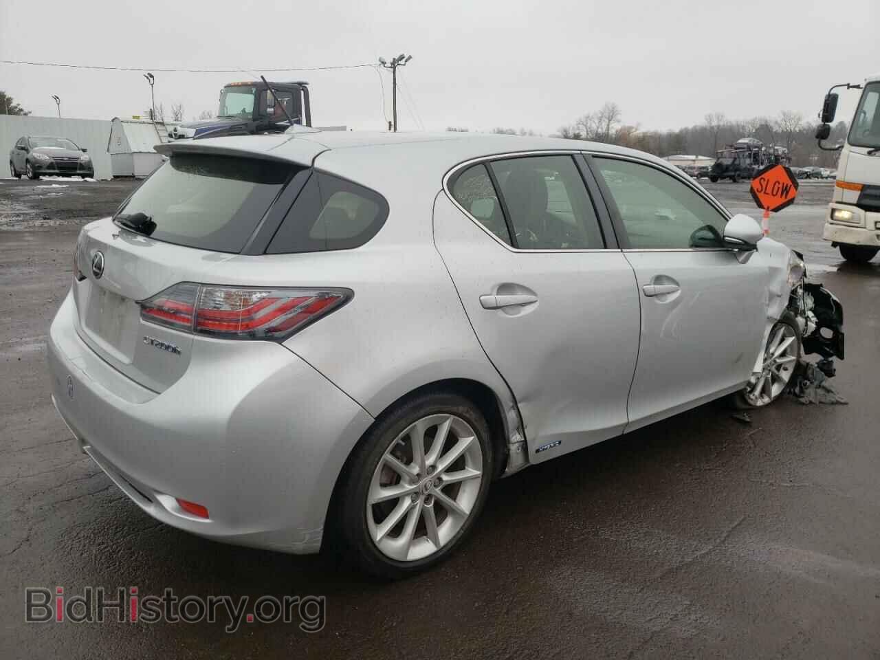 2012 LEXUS CT 200 - VIN: JTHKD5BH6C2077167 - Фото 3