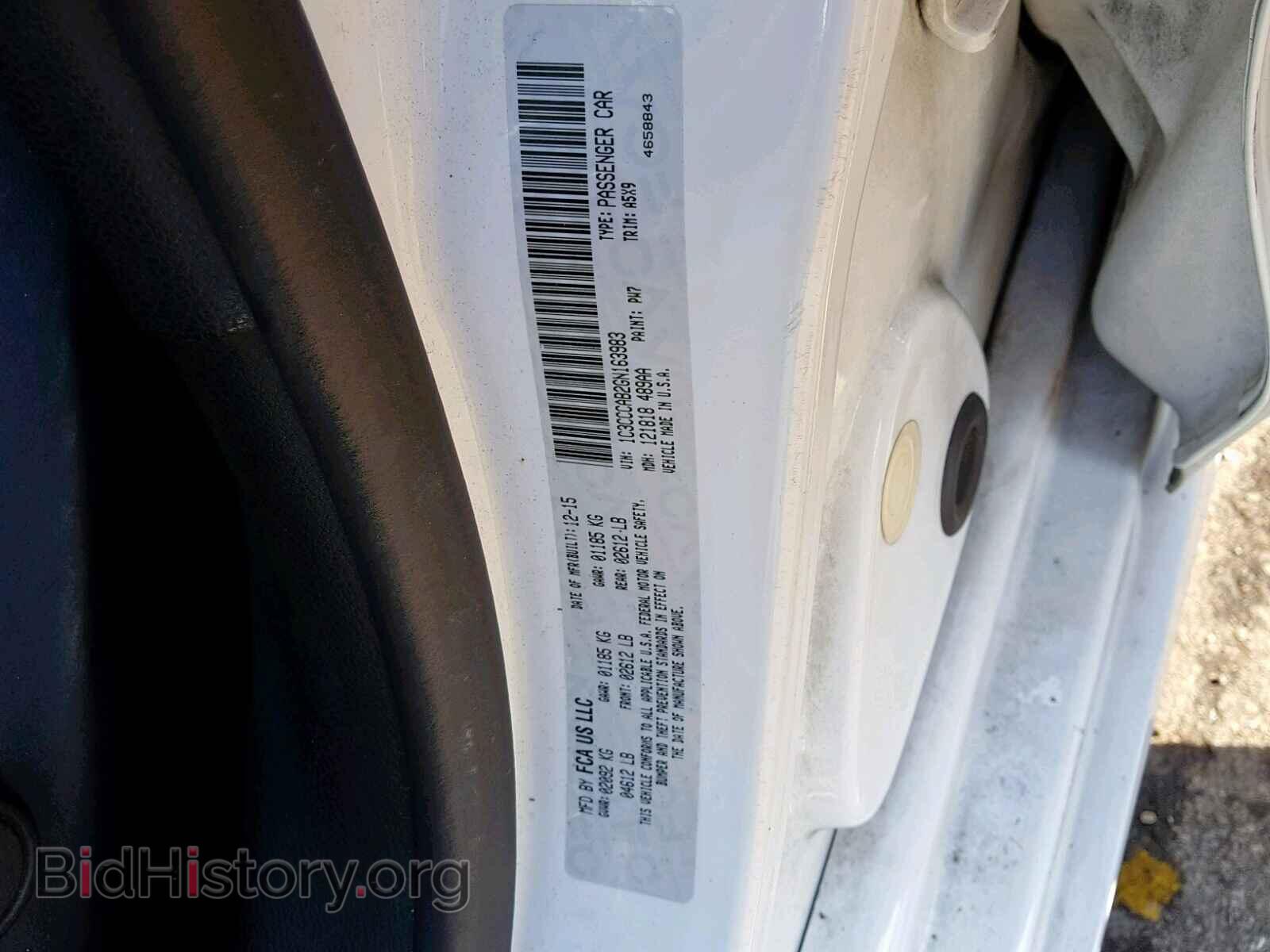 2016 CHRYSLER 200 - VIN: 1C3CCCAB2GN163983 - Photo 10