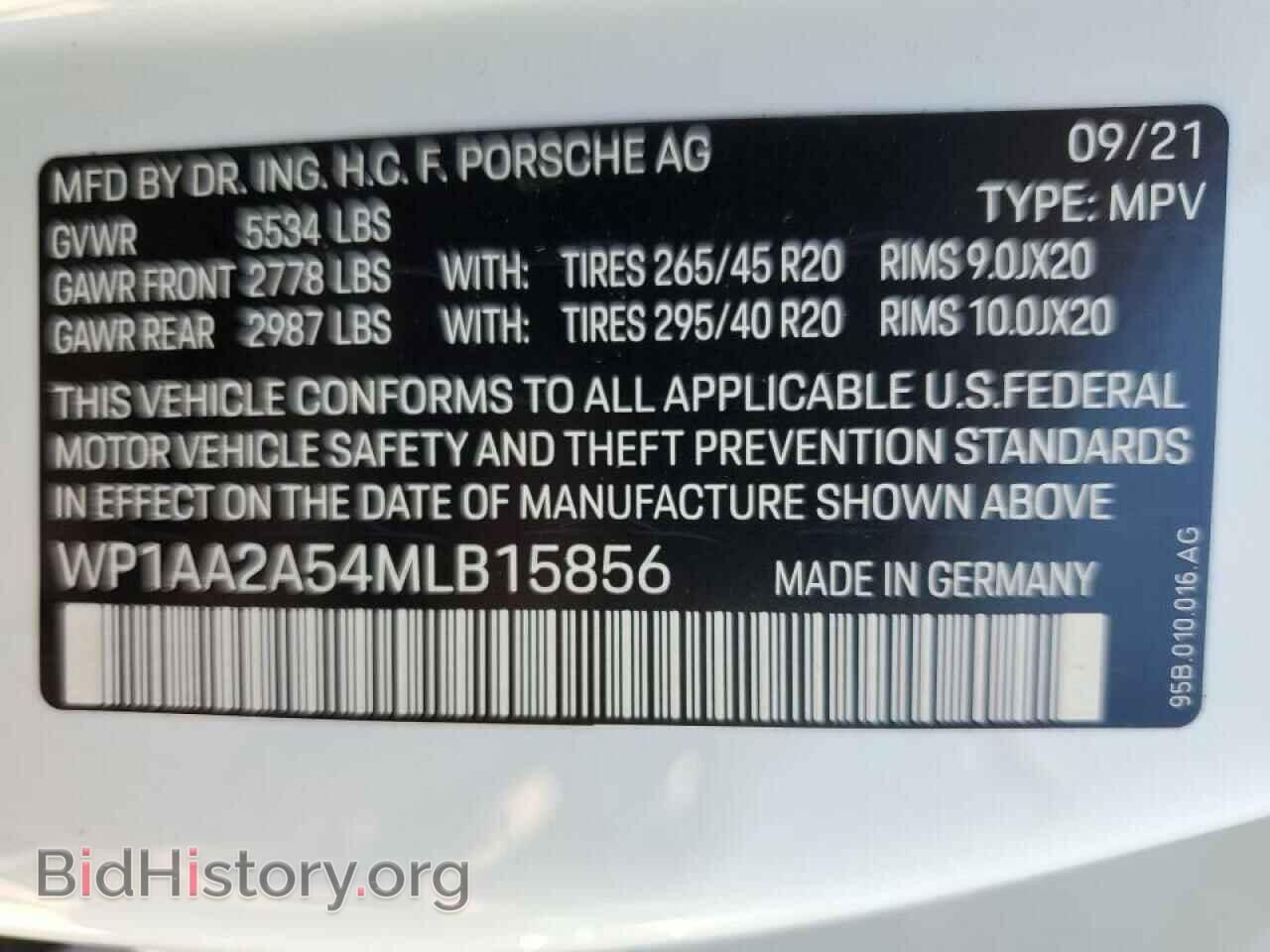 2021 PORSCHE MACAN - VIN: WP1AA2A54MLB15856 - Photo 10