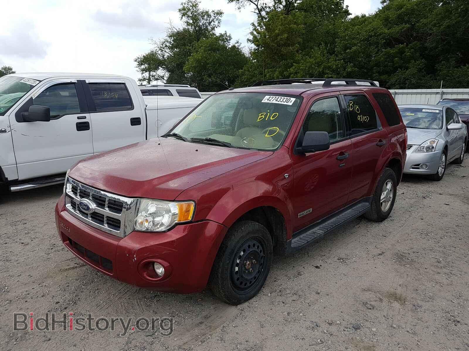 2008 FORD ESCAPE - VIN: 1FMCU93188KB26337 - Фото 2