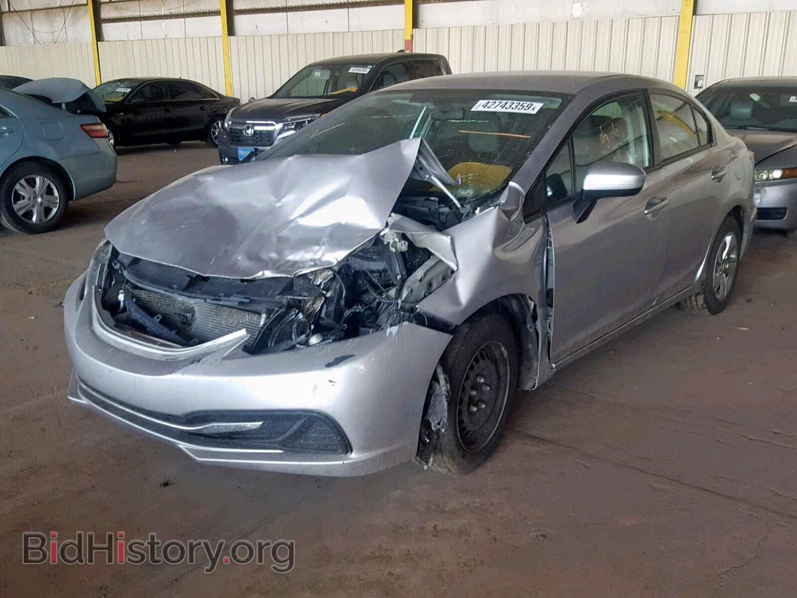 2014 HONDA CIVIC LX - VIN: 19XFB2F57EE225856 - Фото 2