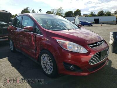 2016 Ford CMAX C-Max SEL, красный — VIN 1FADP5BU3GL112865, Copart
