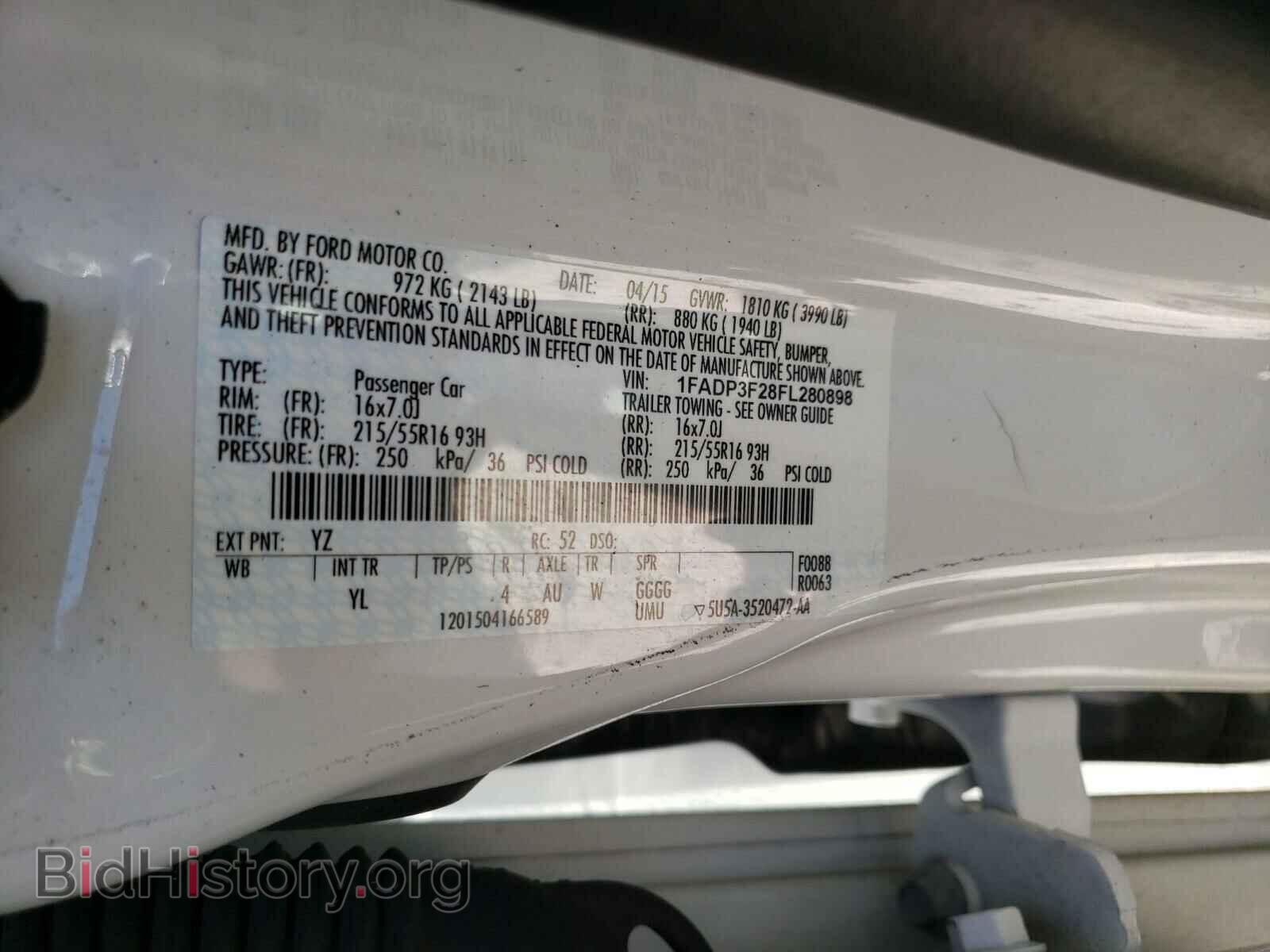2015 FORD FOCUS - VIN: 1FADP3F28FL280898 - Photo 10