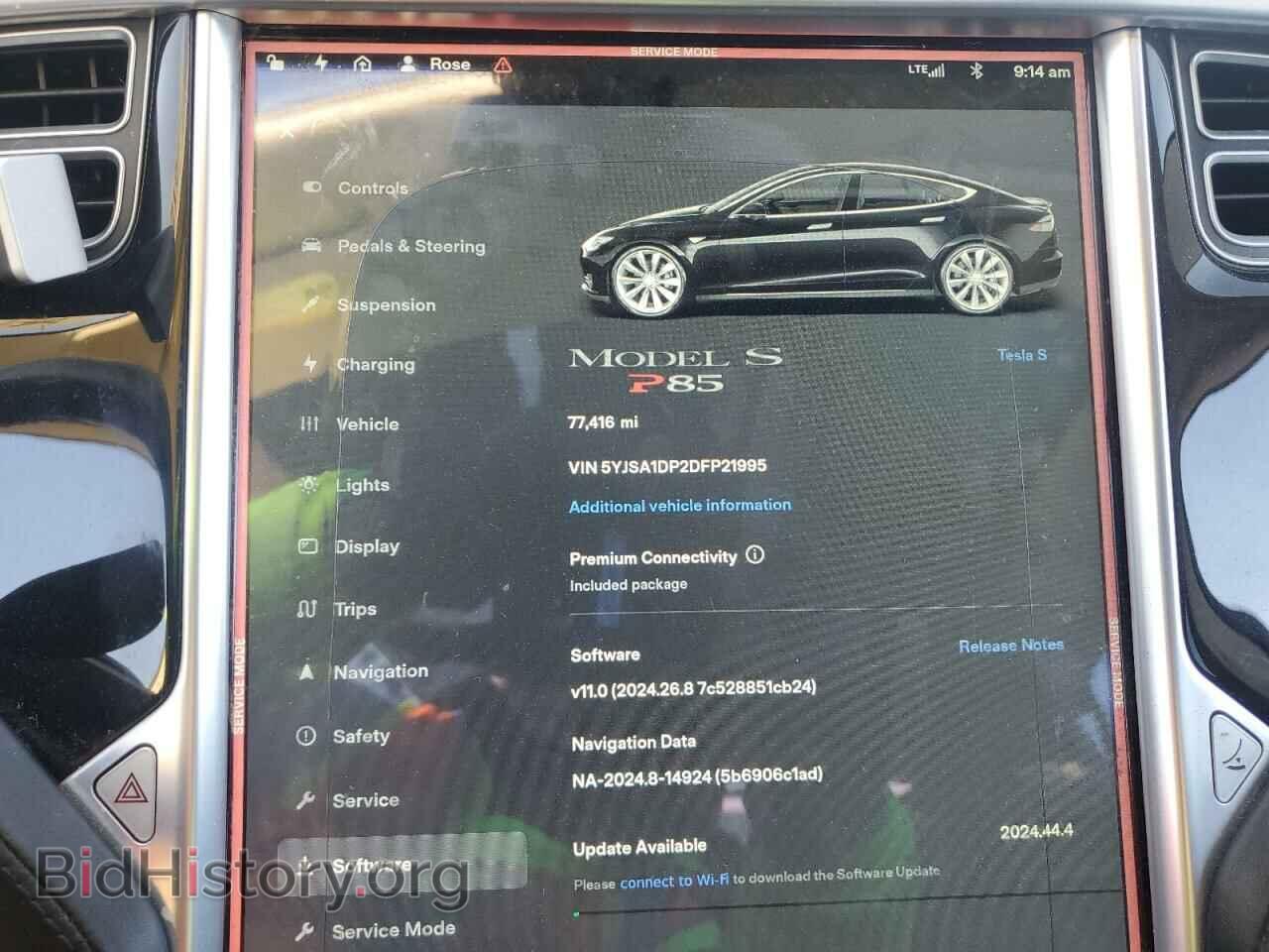 2013 TESLA MODEL S - VIN: 5YJSA1DP2DFP21995 - Photo 9