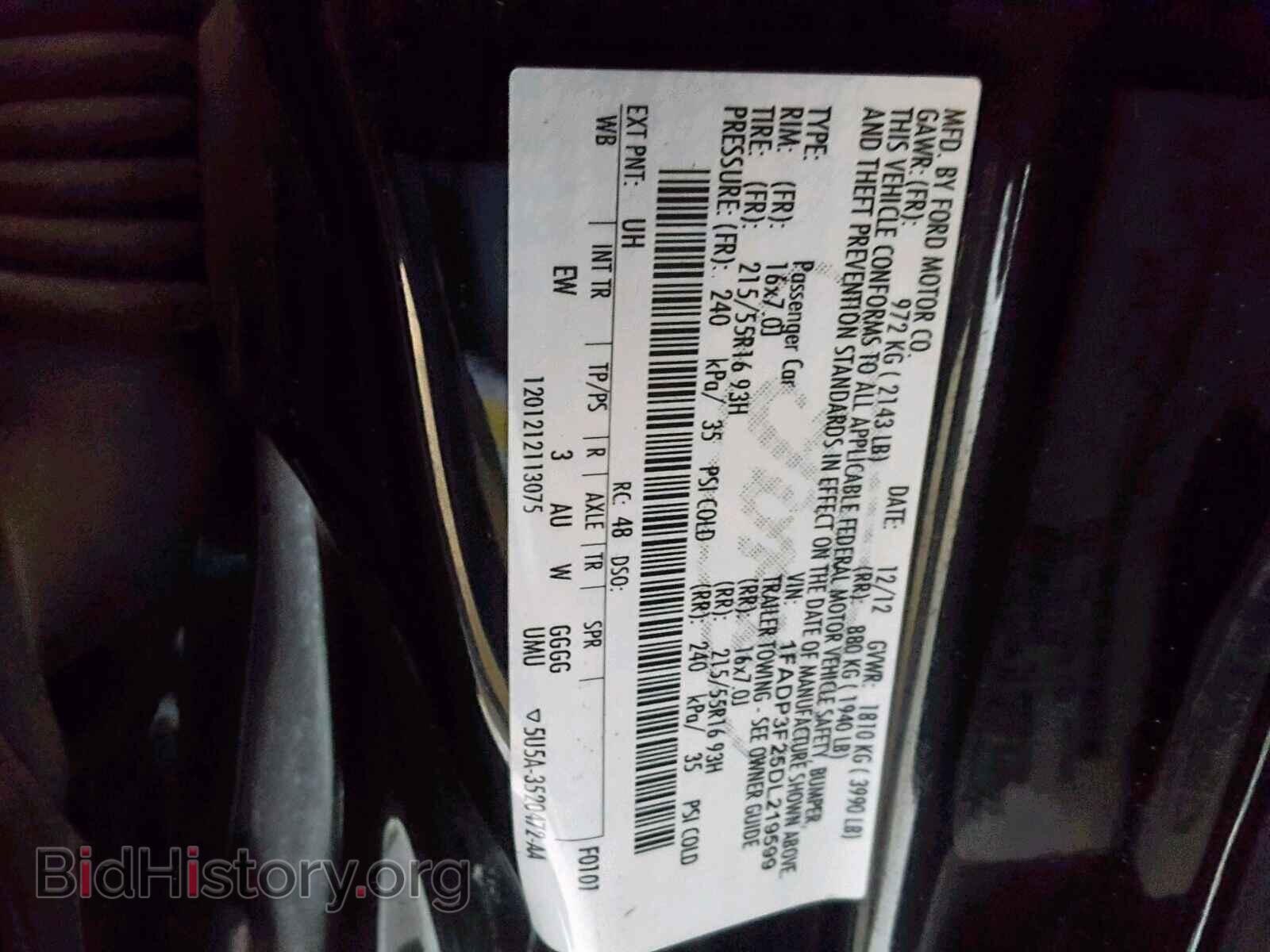 2013 FORD FOCUS SE - VIN: 1FADP3F25DL219599 - Фото 10