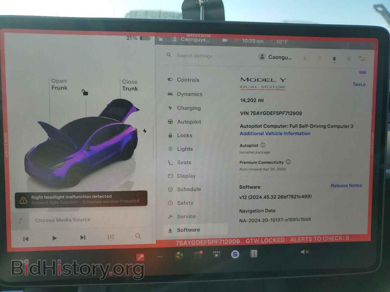 2023 TESLA MODEL Y - VIN: 7SAYGDEF5PF712909 - Фото 9