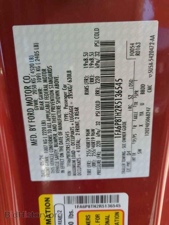 2024 FORD ALL Models - VIN: 1FA6P8TH2R5136545 - Photo 13