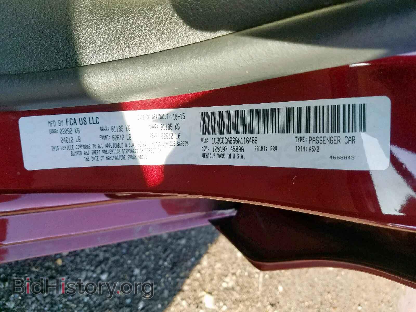 2016 CHRYSLER 200 - VIN: 1C3CCCAB6GN116486 - Photo 10