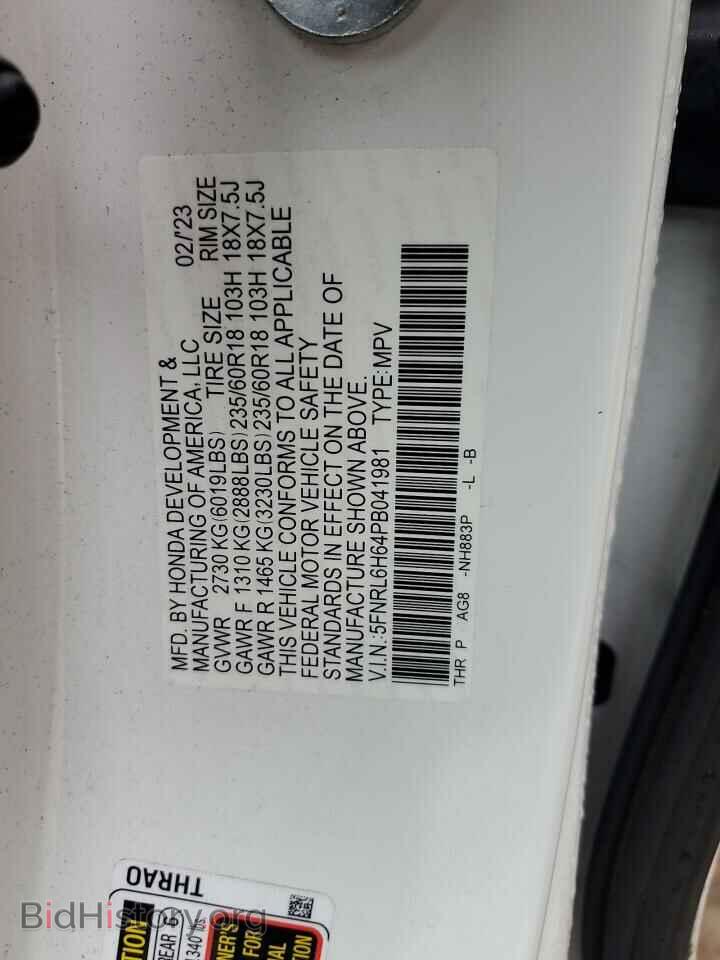2023 HONDA All Models - VIN: 5FNRL6H64PB041981 - Фото 12